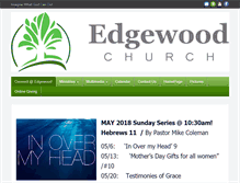 Tablet Screenshot of edgewood-church.com